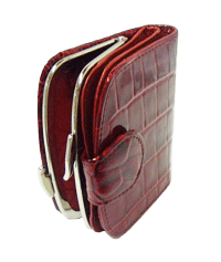 Kožená dámská červená peněženka značky Cavalieri